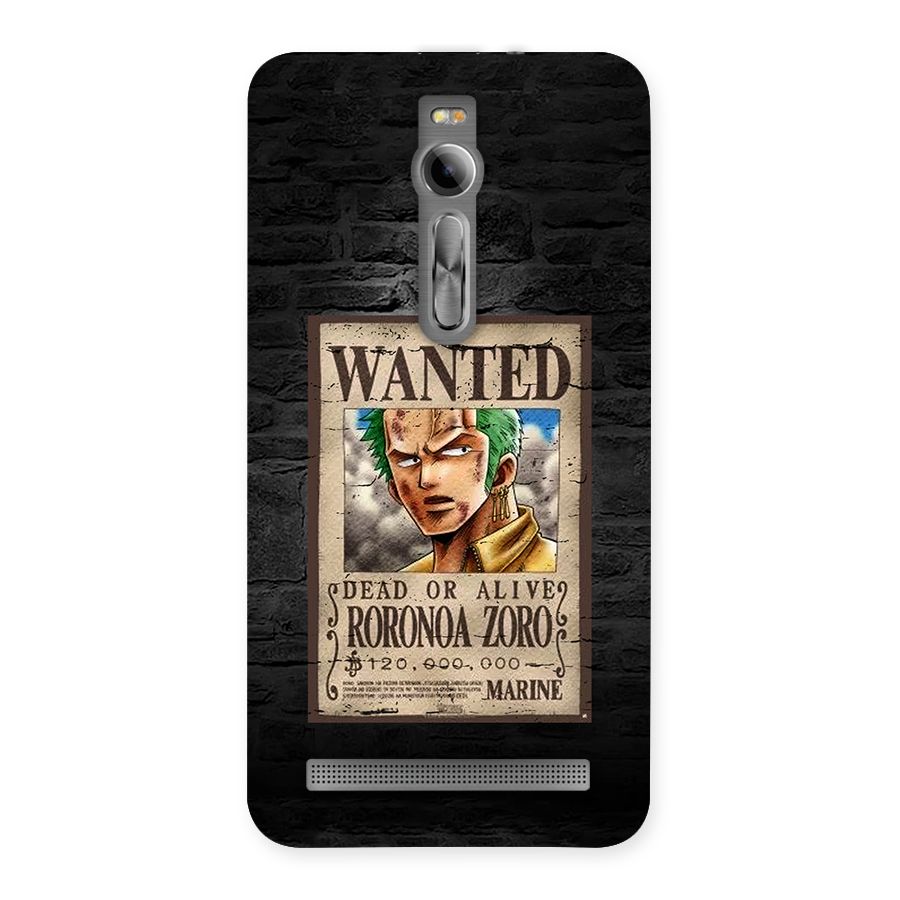 Zoro Wanted Back Case for Zenfone 2
