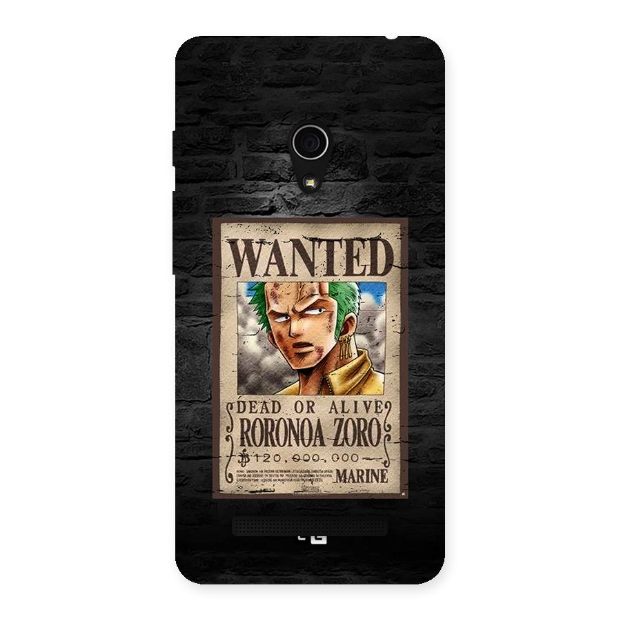 Zoro Wanted Back Case for Zenfone 5