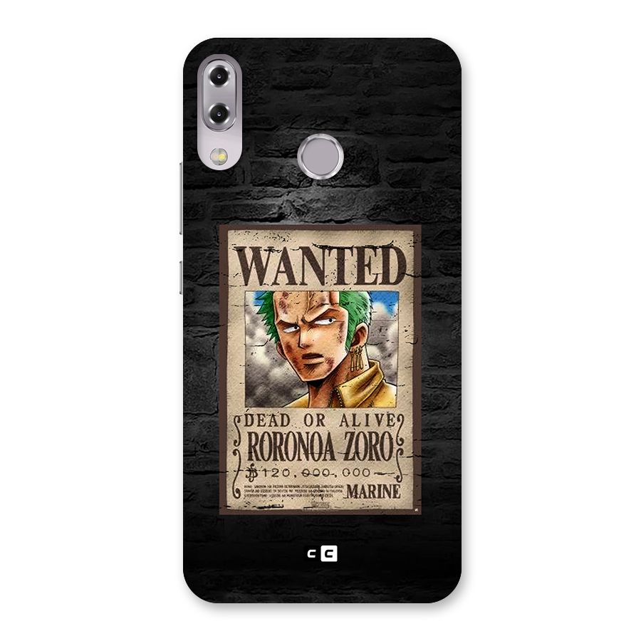 Zoro Wanted Back Case for Zenfone 5Z