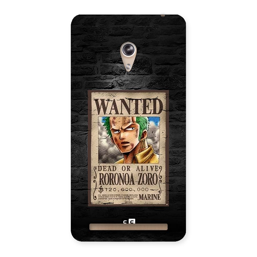 Zoro Wanted Back Case for Zenfone 6
