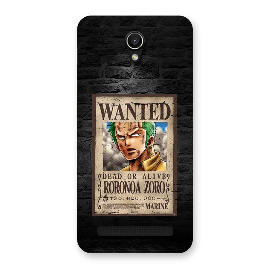 Zoro Wanted Back Case for Zenfone Go