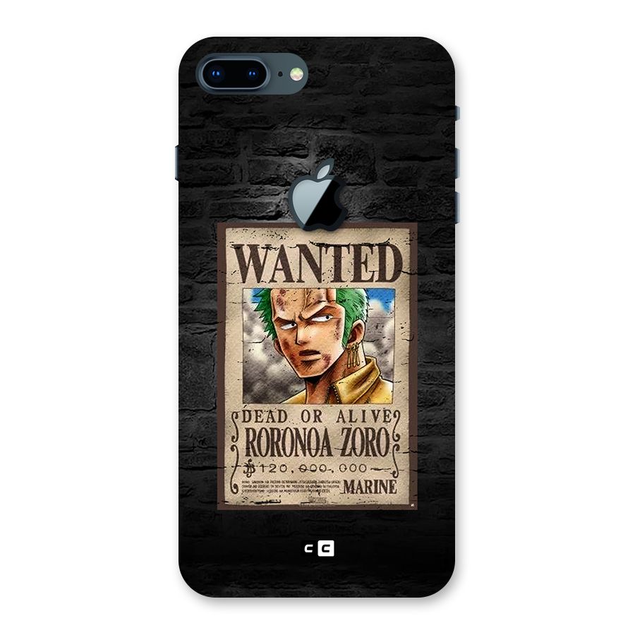 Zoro Wanted Back Case for iPhone 7 Plus Apple Cut
