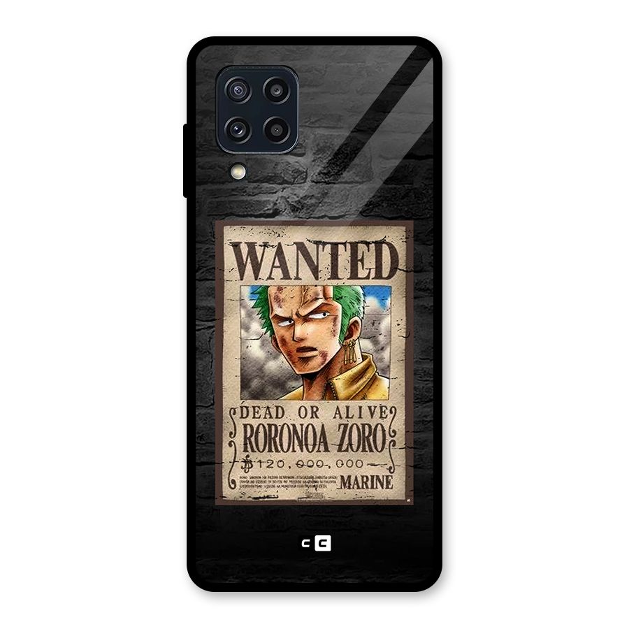 Zoro Wanted Glass Back Case for Galaxy M32