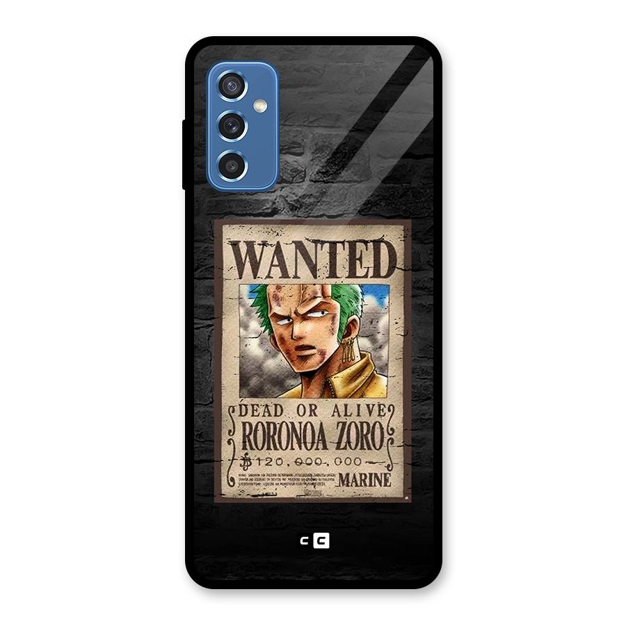 Zoro Wanted Glass Back Case for Galaxy M52 5G