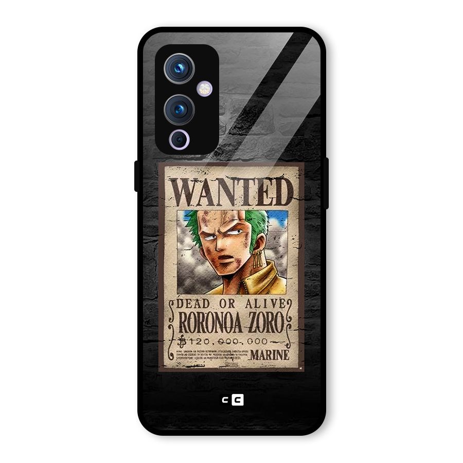 Zoro Wanted Glass Back Case for OnePlus 9