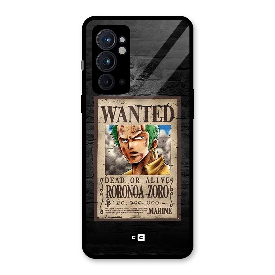 Zoro Wanted Glass Back Case for OnePlus 9RT 5G