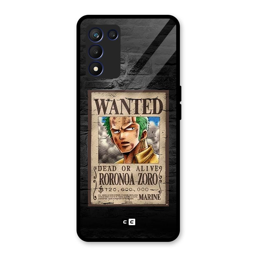 Zoro Wanted Glass Back Case for Realme 9 5G Speed