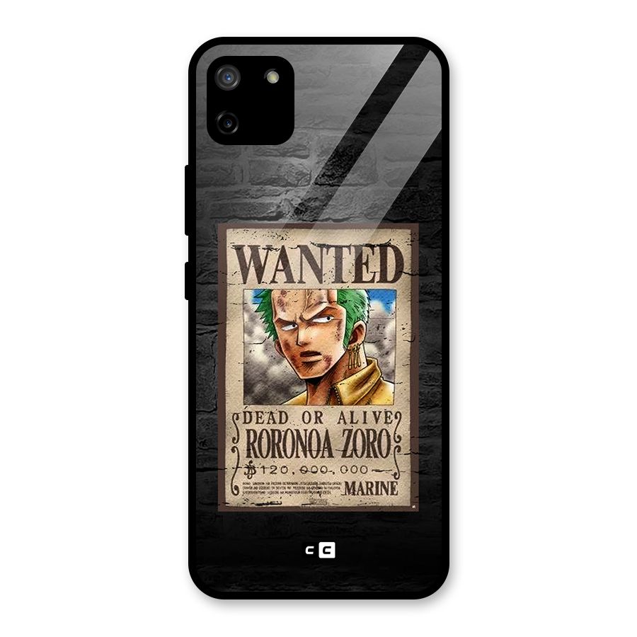 Zoro Wanted Glass Back Case for Realme C11