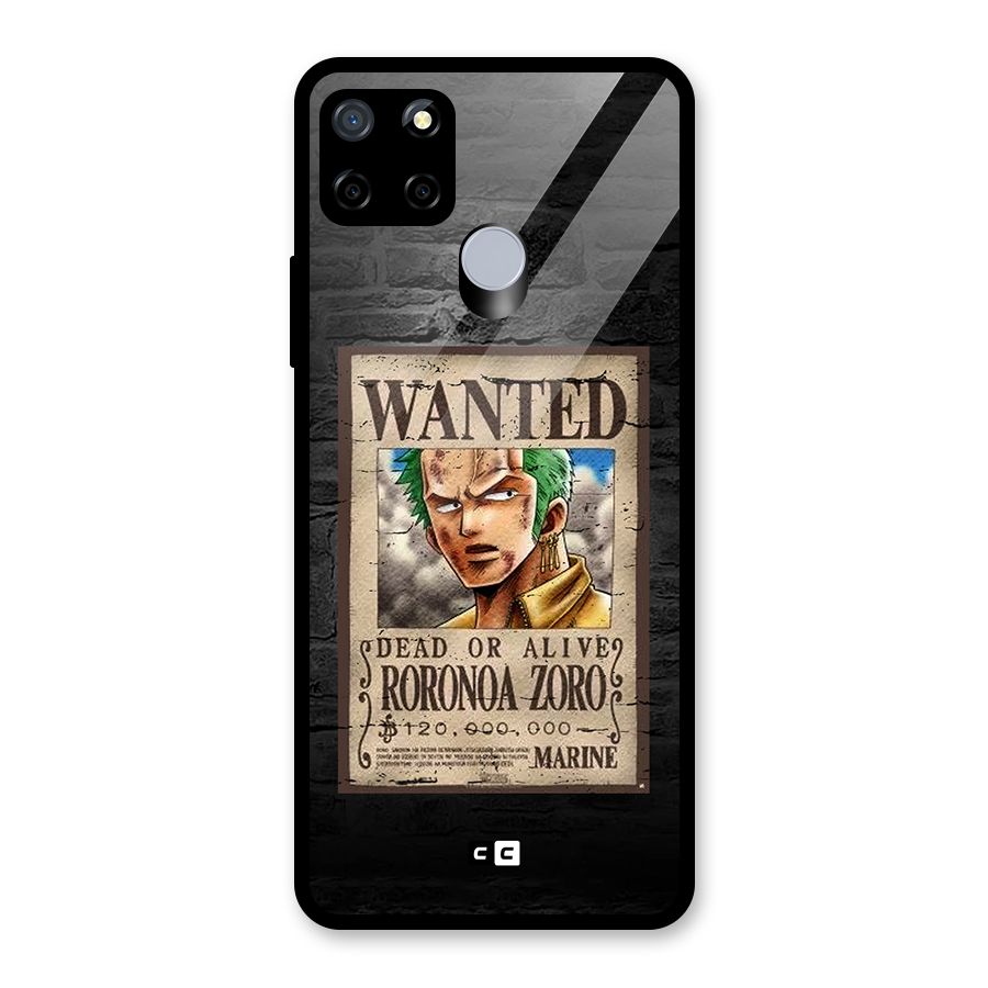Zoro Wanted Glass Back Case for Realme C15