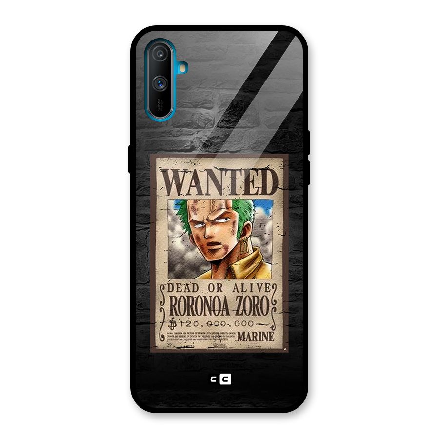 Zoro Wanted Glass Back Case for Realme C3