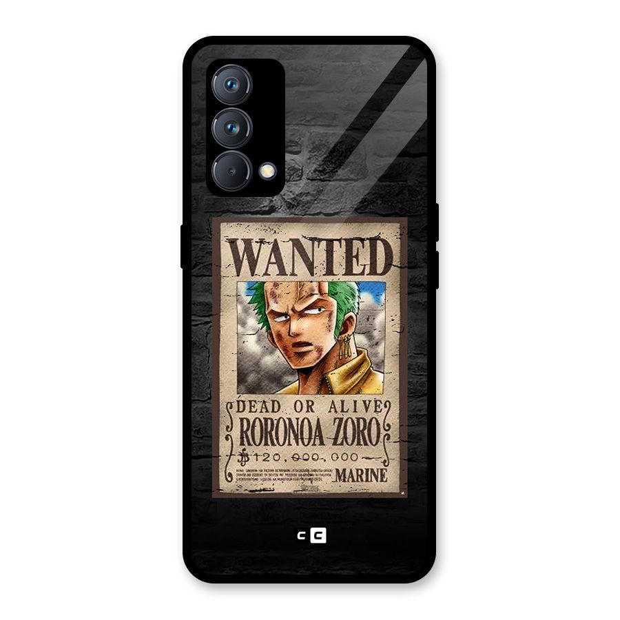 Zoro Wanted Glass Back Case for Realme GT Master Edition