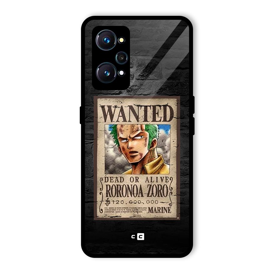Zoro Wanted Glass Back Case for Realme GT Neo2