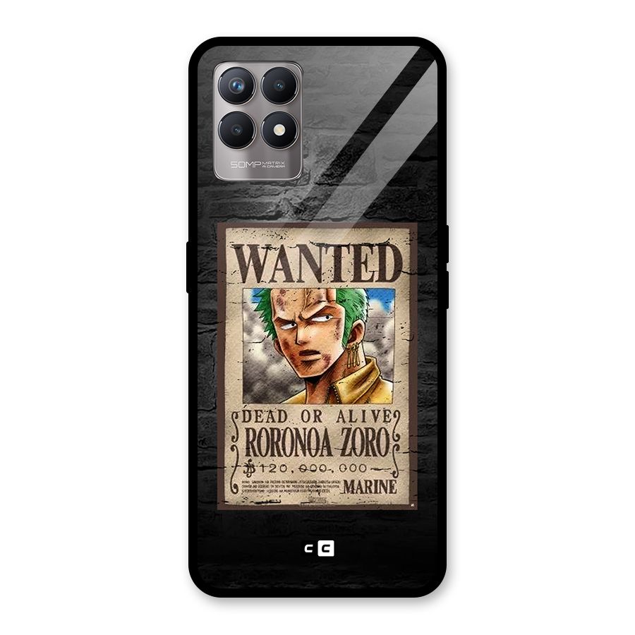 Zoro Wanted Glass Back Case for Realme Narzo 50