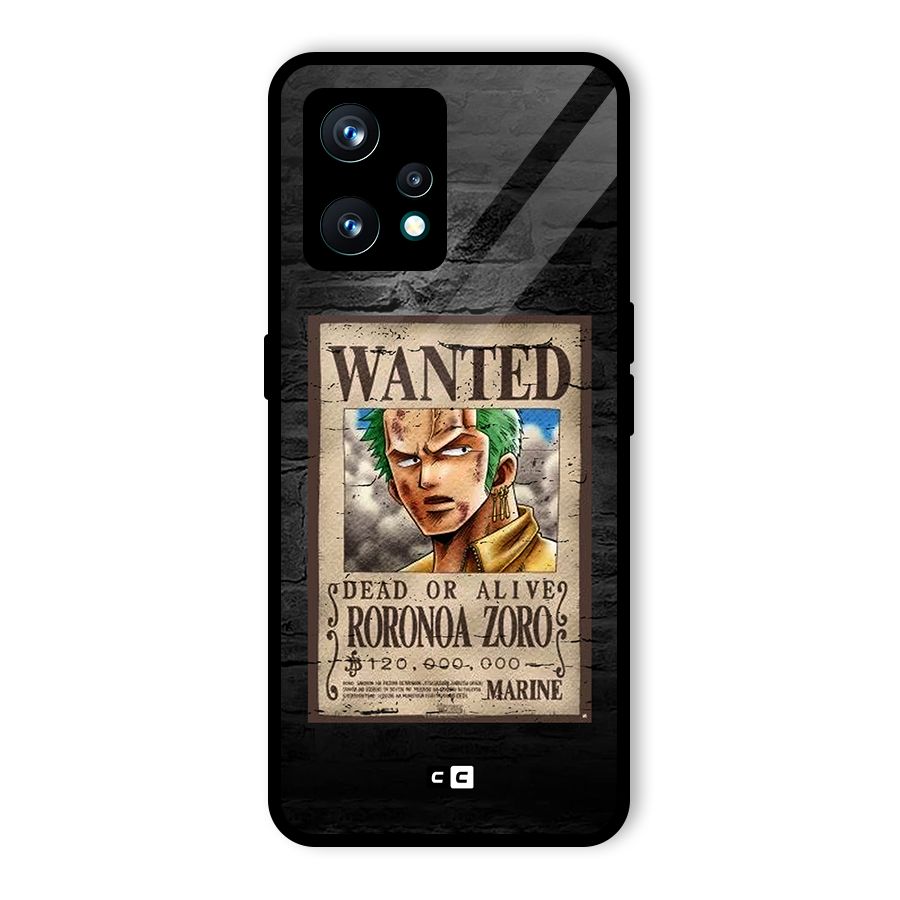 Zoro Wanted Glass Back Case for Realme Narzo 50 Pro