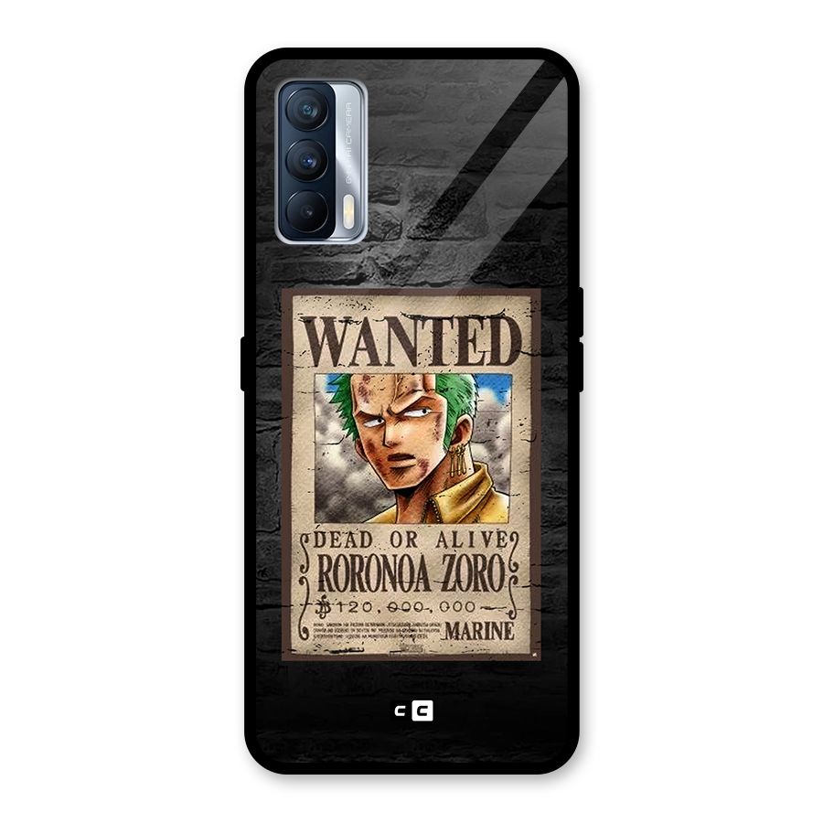 Zoro Wanted Glass Back Case for Realme X7