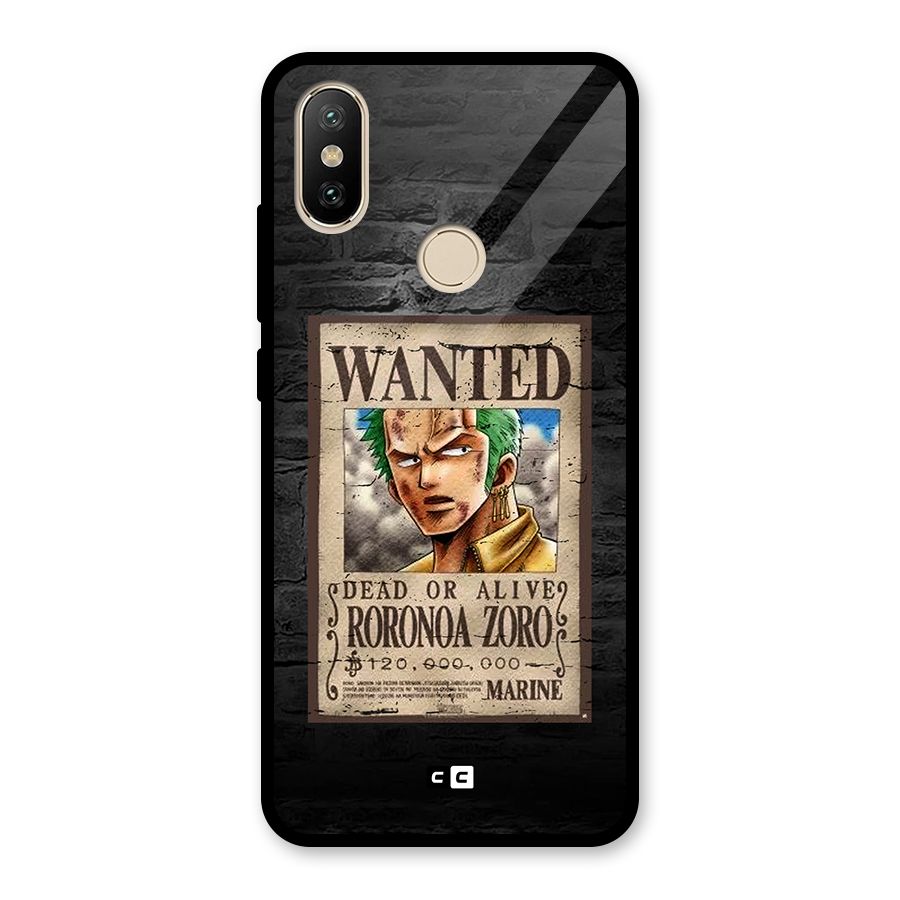 Zoro Wanted Glass Back Case for Redmi A2