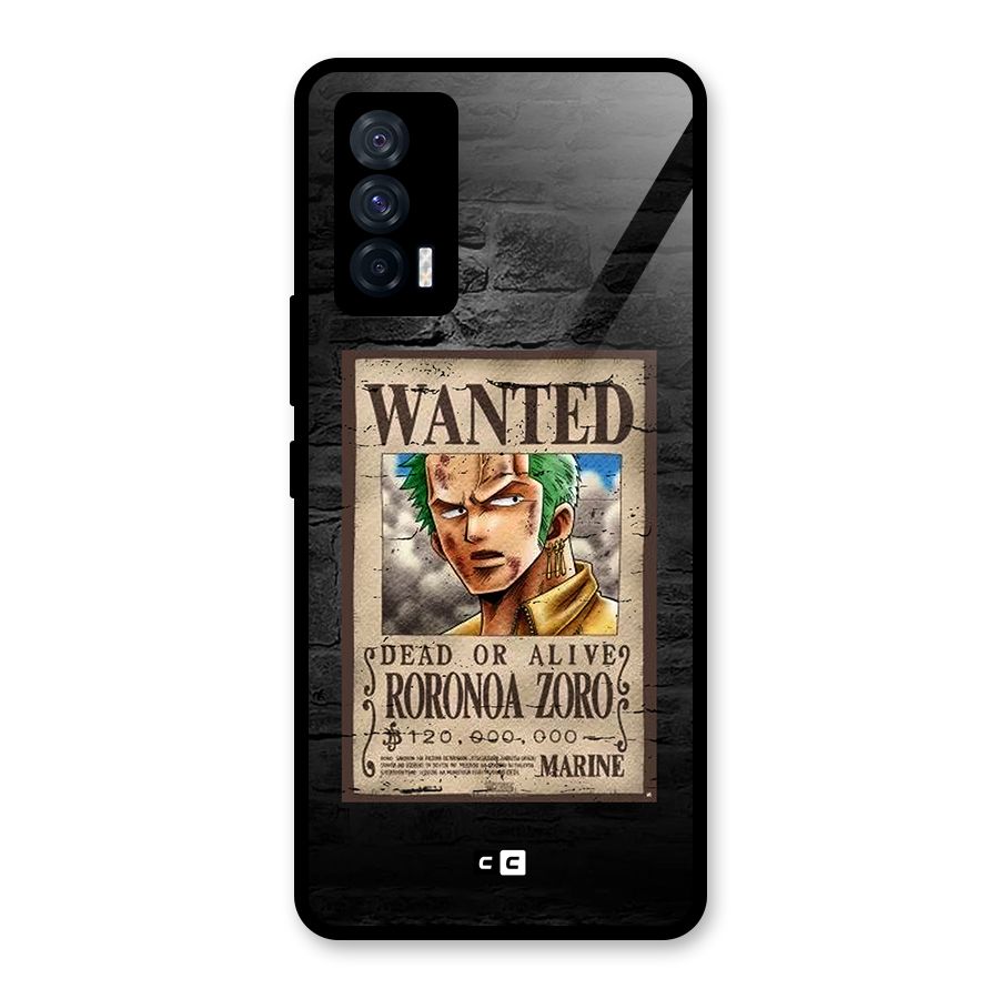Zoro Wanted Glass Back Case for Vivo iQOO 7 5G
