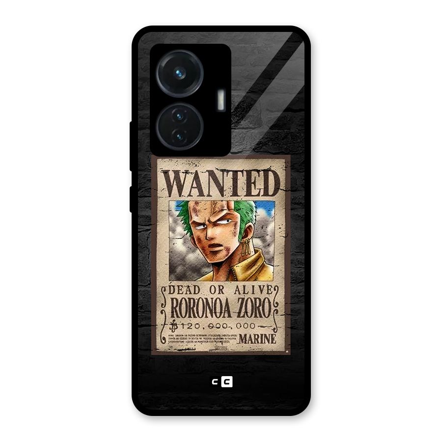 Zoro Wanted Glass Back Case for iQOO Z6 44W