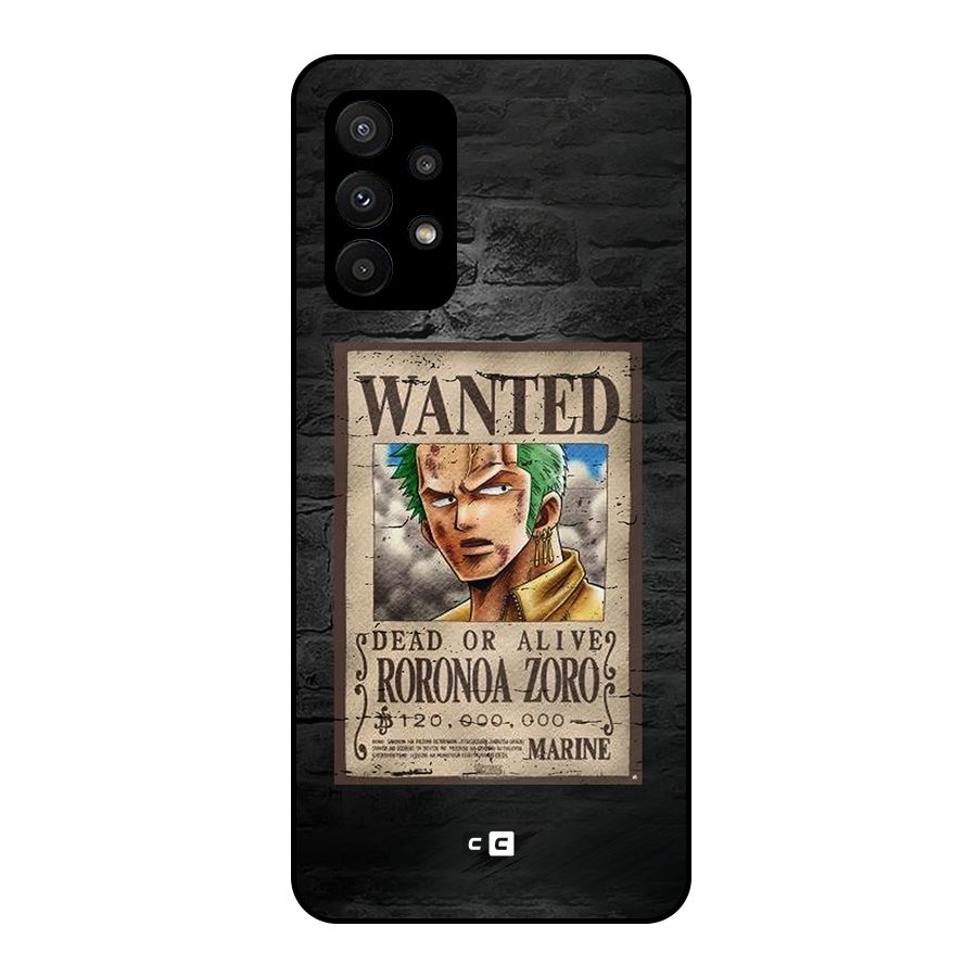 Zoro Wanted Metal Back Case for Galaxy A23