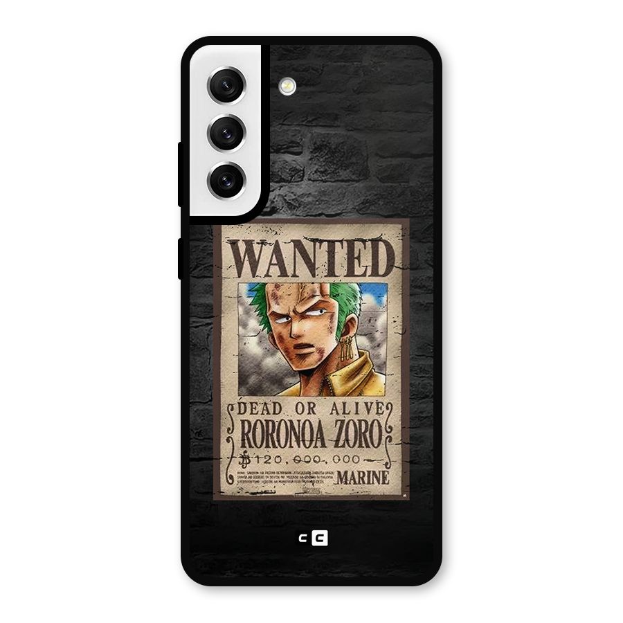 Zoro Wanted Metal Back Case for Galaxy S21 FE 5G