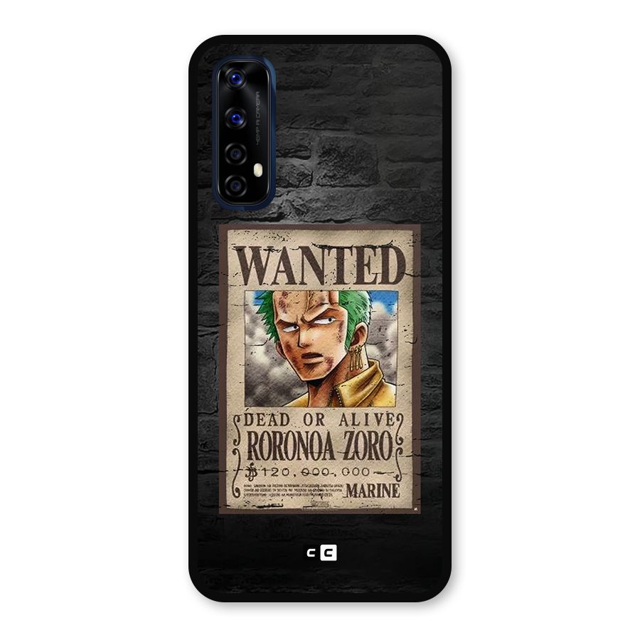 Zoro Wanted Metal Back Case for Realme Narzo 20 Pro