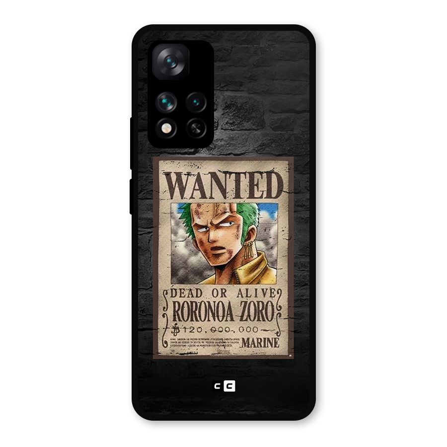 Zoro Wanted Metal Back Case for Xiaomi 11i Hypercharge 5G