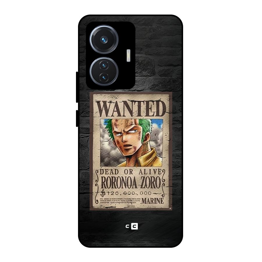 Zoro Wanted Metal Back Case for iQOO Z6 44W