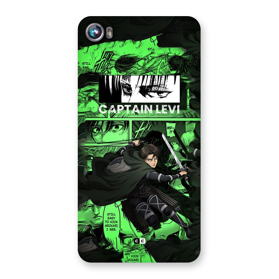 captain Levi Stance Back Case for Canvas Fire 4 (A107)