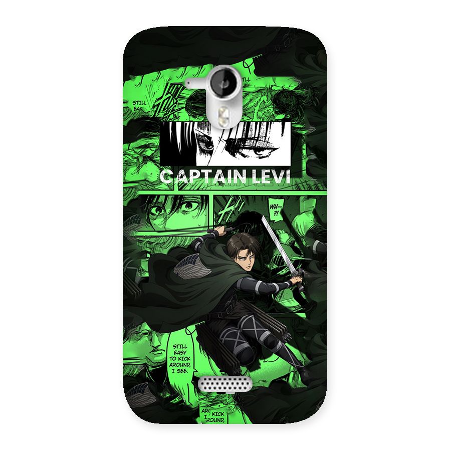 captain Levi Stance Back Case for Canvas HD A116