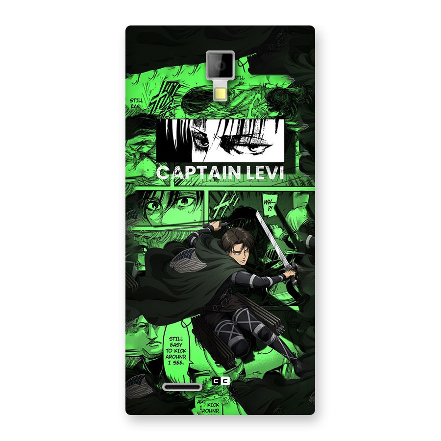 captain Levi Stance Back Case for Canvas Xpress A99
