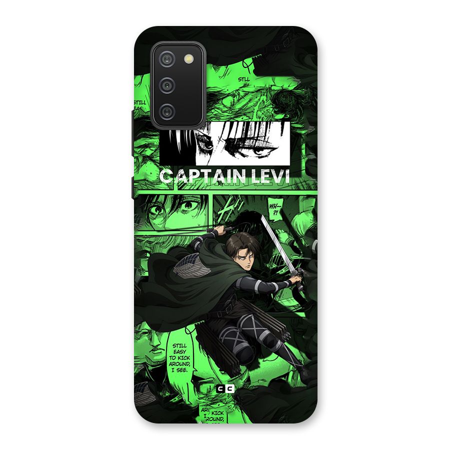captain Levi Stance Back Case for Galaxy F02s