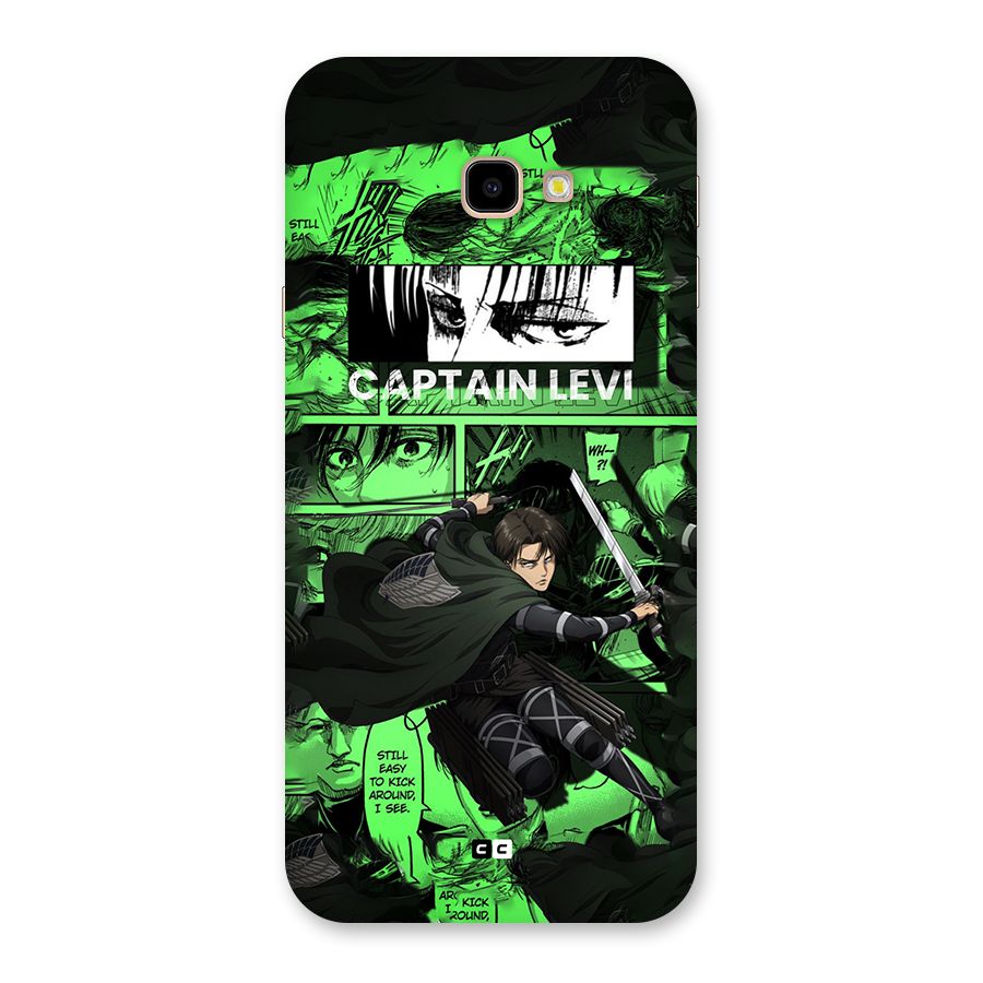 captain Levi Stance Back Case for Galaxy J4 Plus