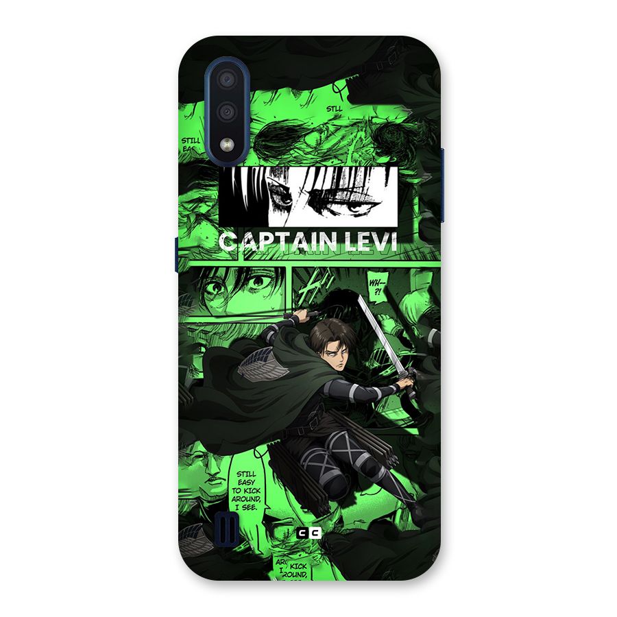 captain Levi Stance Back Case for Galaxy M01
