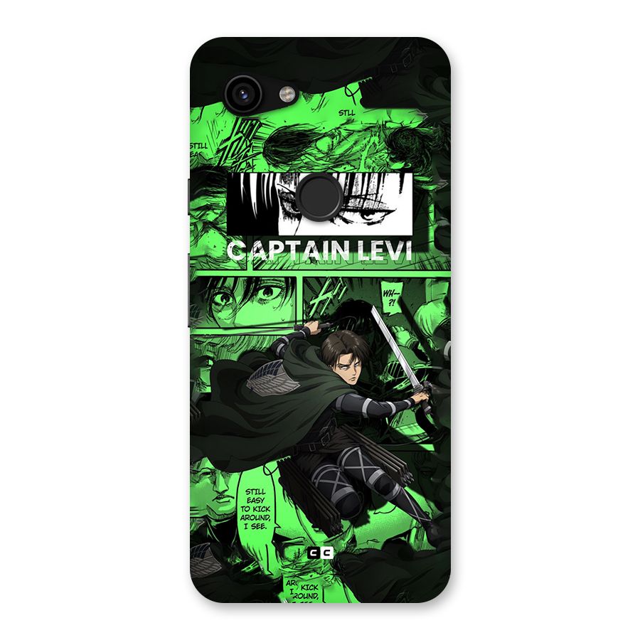captain Levi Stance Back Case for Google Pixel 3a