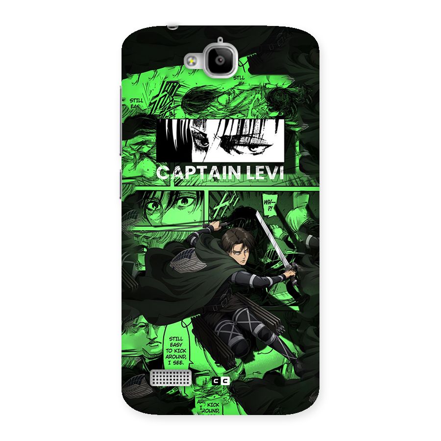 captain Levi Stance Back Case for Honor Holly