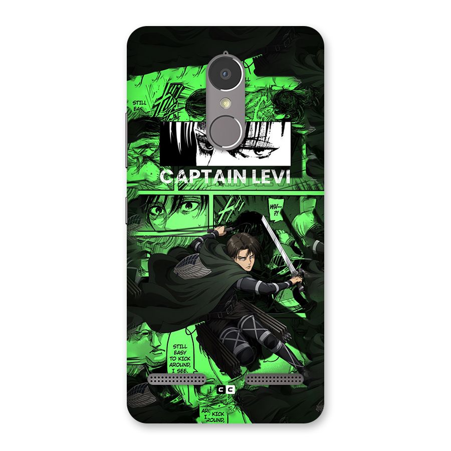 captain Levi Stance Back Case for Lenovo K6