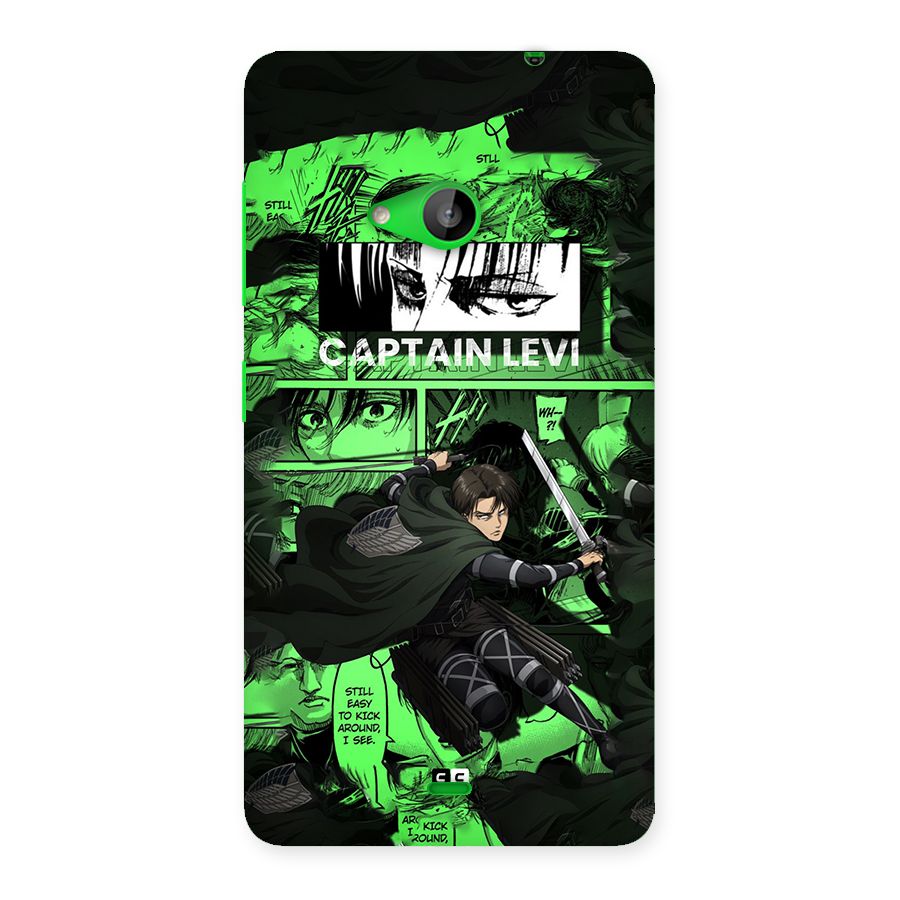 captain Levi Stance Back Case for Lumia 535