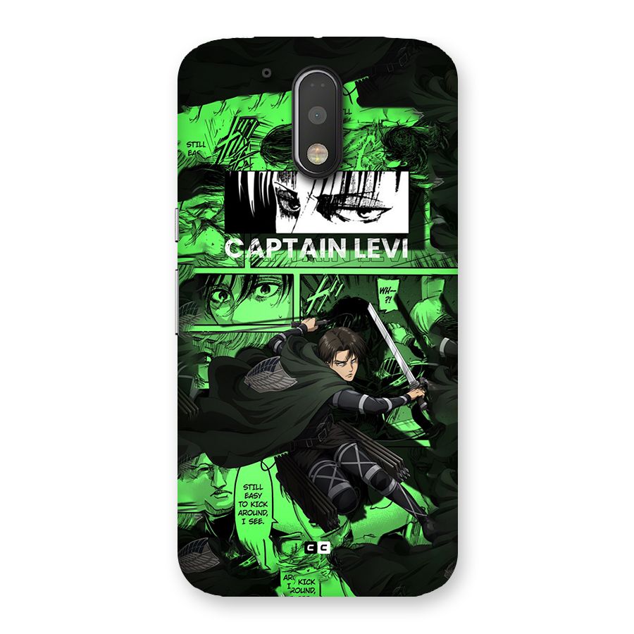 captain Levi Stance Back Case for Moto G4