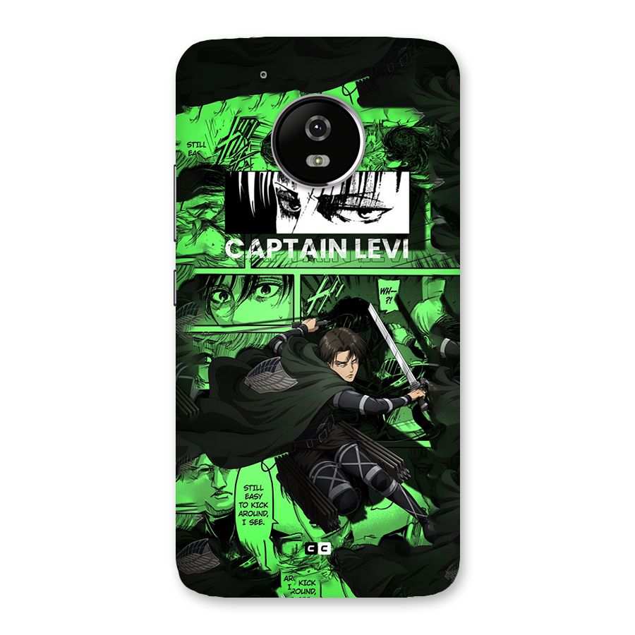 captain Levi Stance Back Case for Moto G5