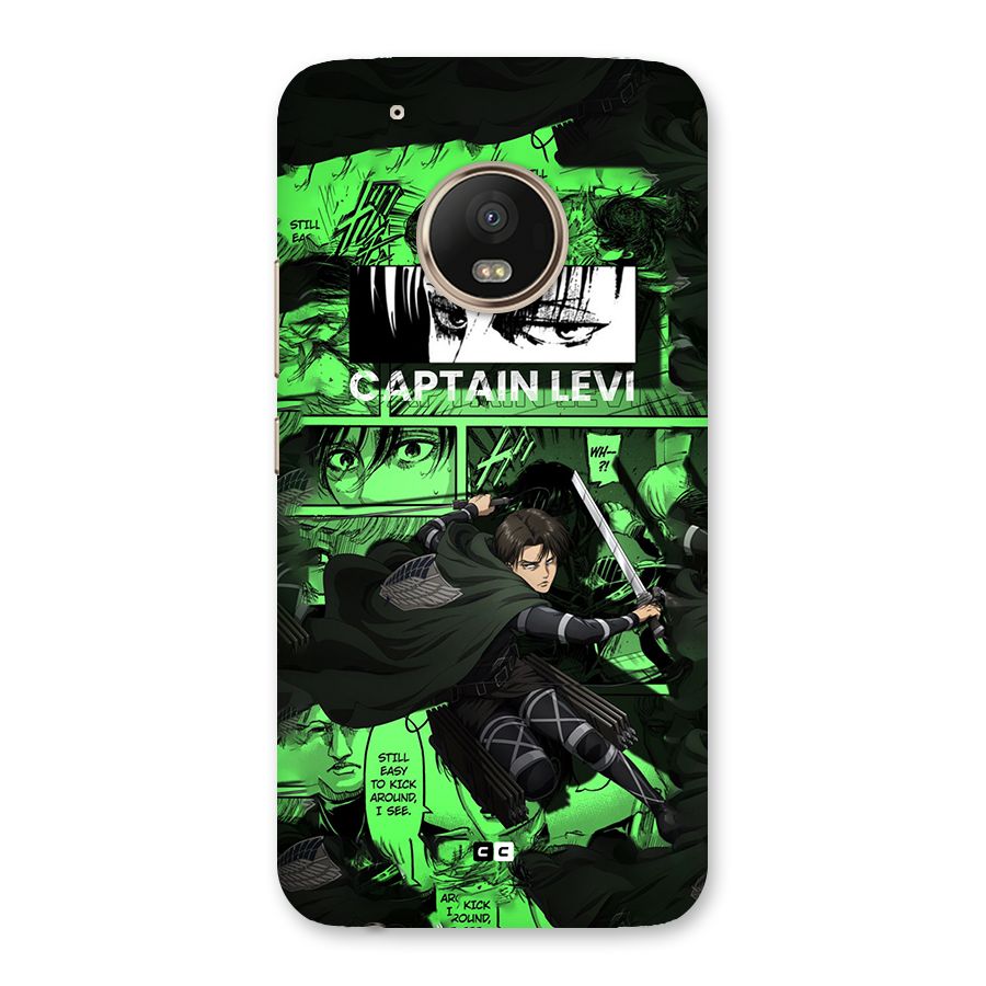 captain Levi Stance Back Case for Moto G5 Plus