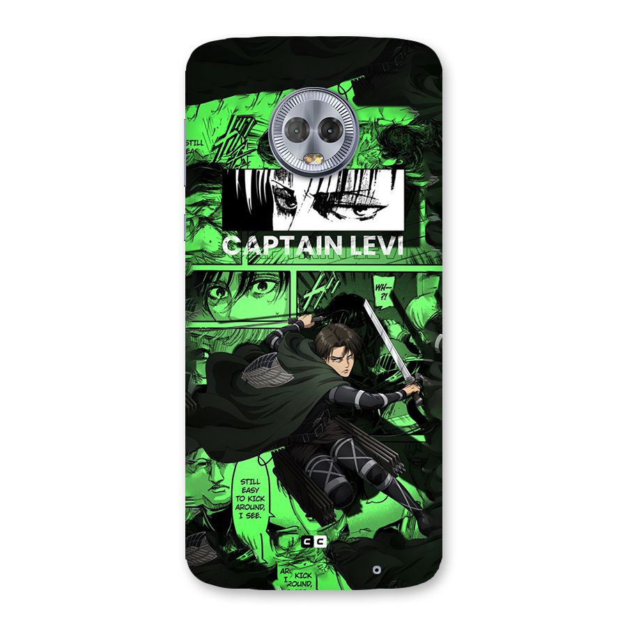 captain Levi Stance Back Case for Moto G6 Plus