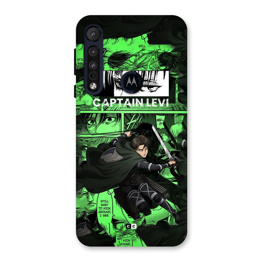 captain Levi Stance Back Case for Motorola One Macro