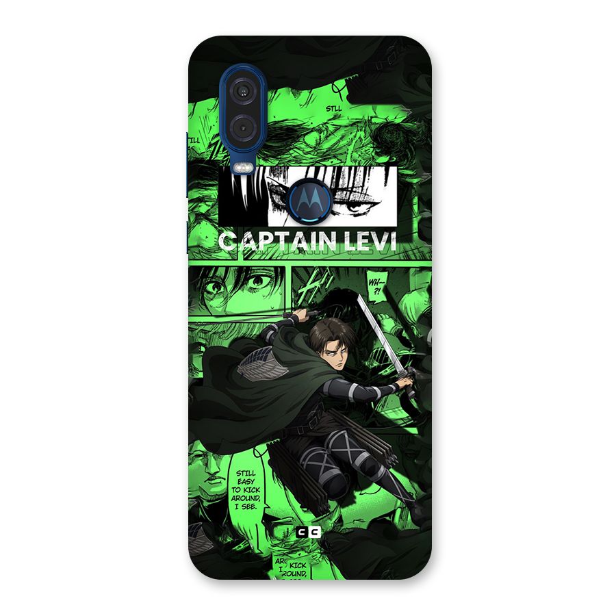 captain Levi Stance Back Case for Motorola One Vision