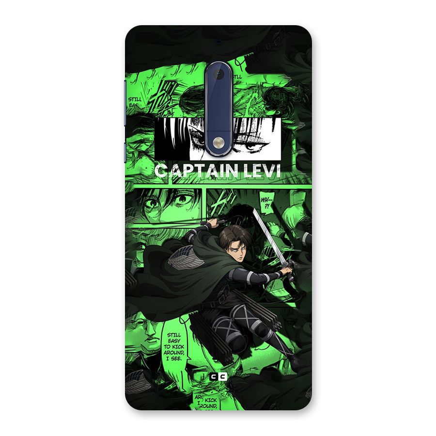 captain Levi Stance Back Case for Nokia 5