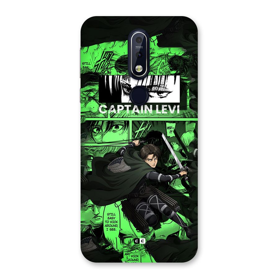 captain Levi Stance Back Case for Nokia 7.1