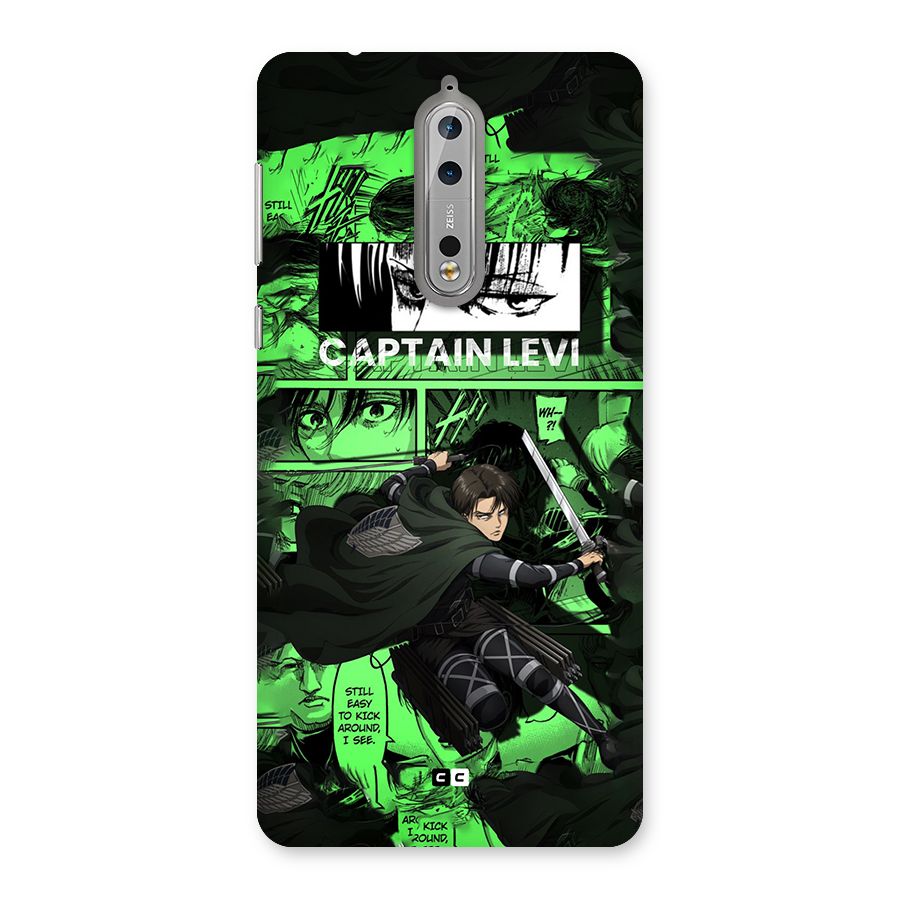 captain Levi Stance Back Case for Nokia 8
