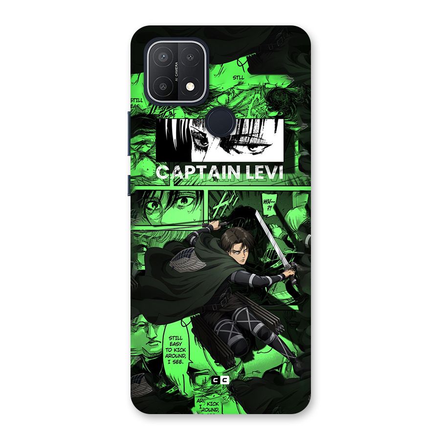 captain Levi Stance Back Case for Oppo A15
