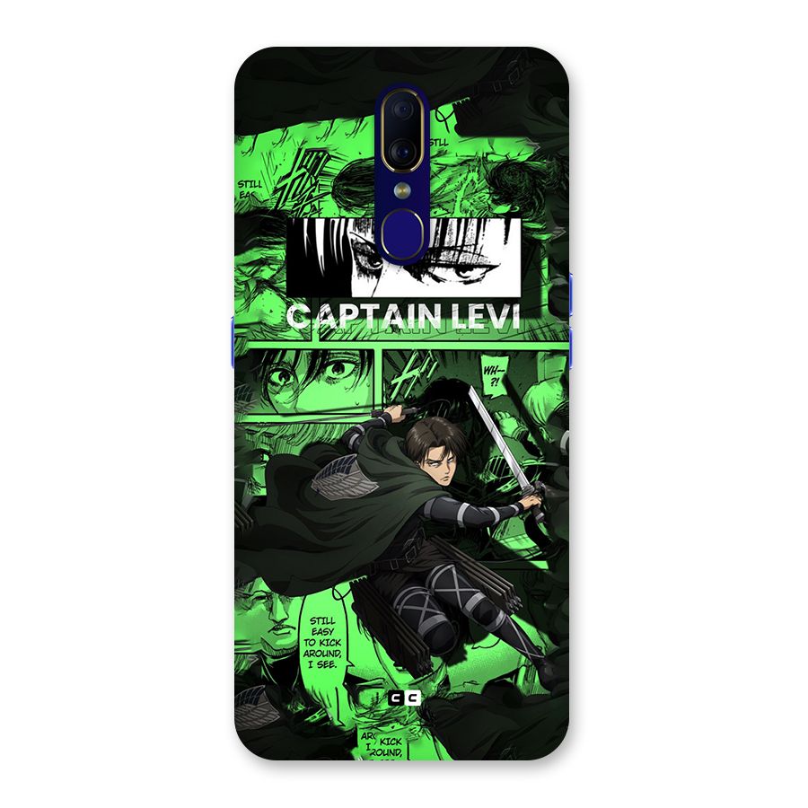 captain Levi Stance Back Case for Oppo F11