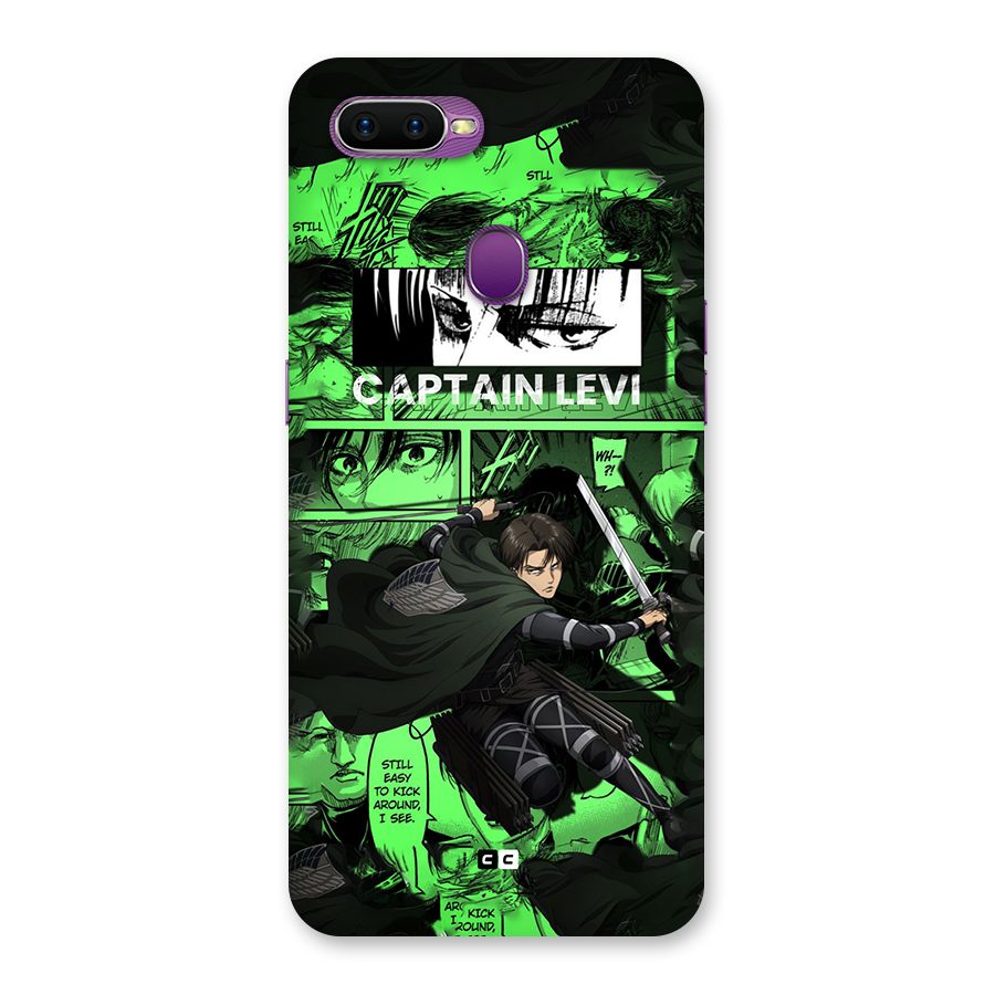 captain Levi Stance Back Case for Oppo F9