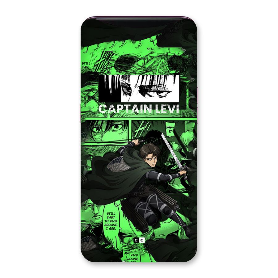 captain Levi Stance Back Case for Oppo Find X